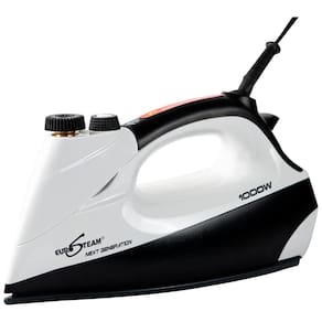 Ferro de Passar a Vapor, com Desligamento Automático, 1000W, 110W, EUROSTEAM 6199, Branco