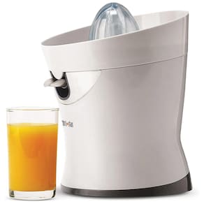 Espremedor de citrinos elétrico com bico de aço inoxidável e filtro, TRIBEST CS 1000, Branco