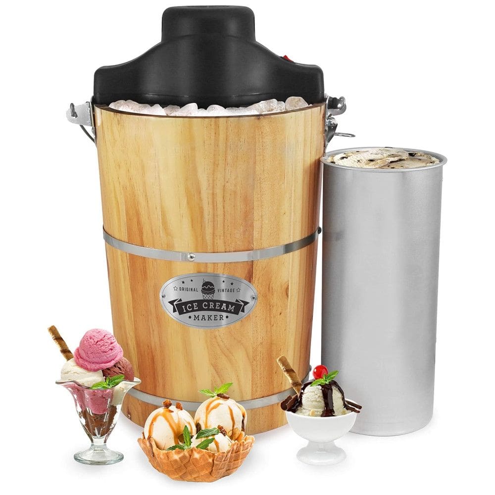Máquina de Sorvete Automática 6L, 110v, ELITE GOURMET EIM916, Preto