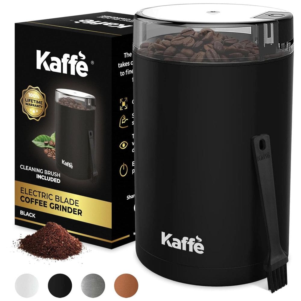 Kaffe Moedor de Café em Grãos 100g de Aço Inoxidável, 110V, Preto