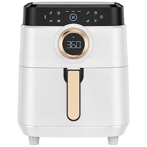 ALLcool Fritadeira Elétrica Air Fryer 8 em 1, Capacidade 5.8L com Painel Digital, 1700W, 110V, Branca