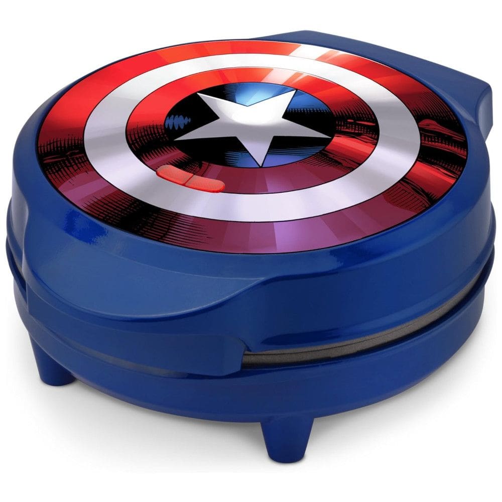 Máquina de Waffle Antiaderente 2 Fatias com Controle de Temperatura, 110v, MARVEL MVA 278, Azul