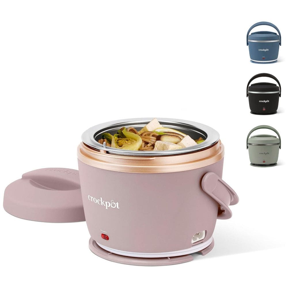 Lancheira Elétrica Portátil 600 mL Aquece e Mantem Aquecido, 110v, CROCK POT 2158951, Rosa
