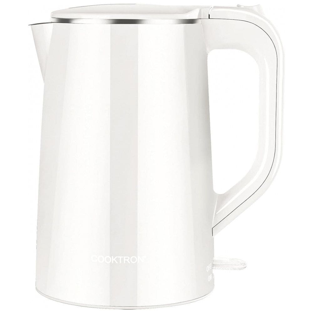 Chaleira Elétrica 1,7 L com Desligamento Automático, 110V 1500W, COOKTRON, Branca