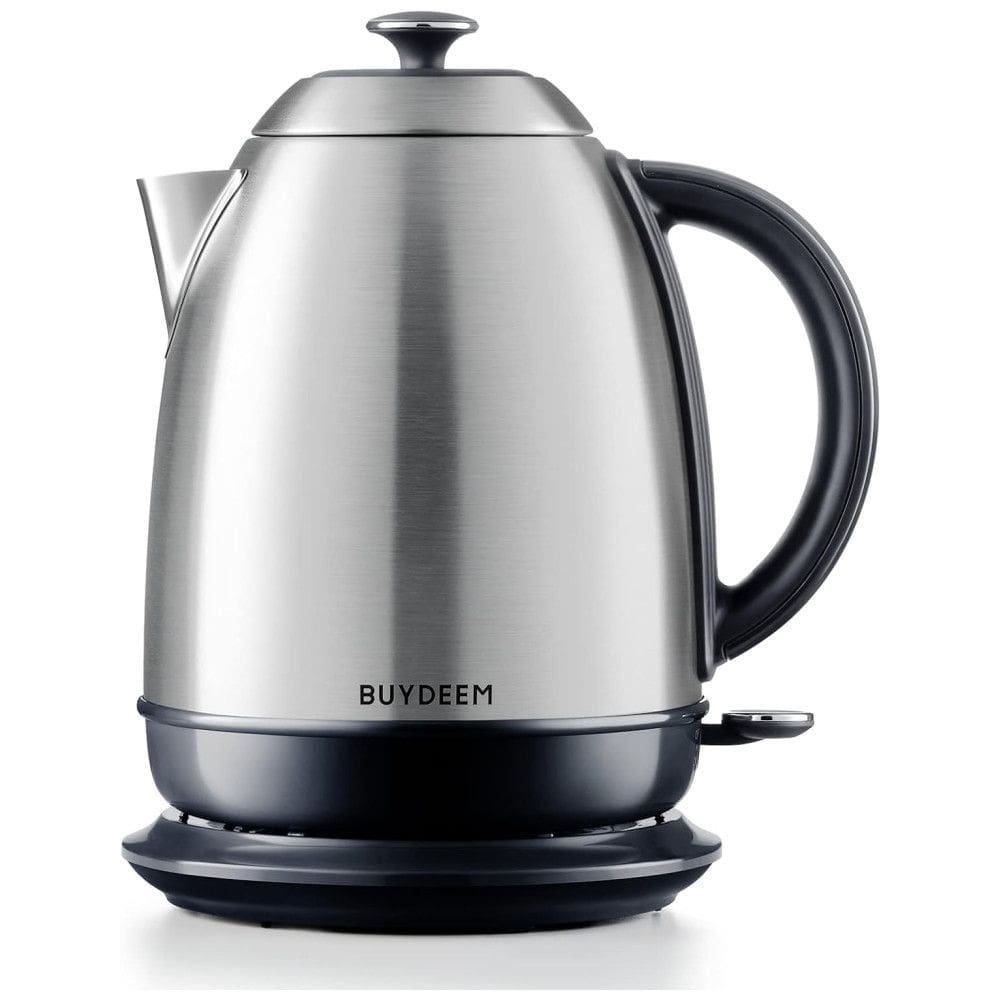 BUYDEEM K640 Chaleira Elétrica 1.7L com Desligamento Automático e Proteção de Fervura, 110V, 1440W, Prata