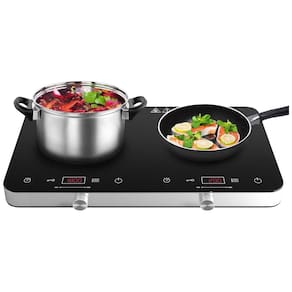 Cooktop COOKTRON de Indução Duplo Portátil com Controle Digital e 10 Temperaturas 110V 1800W