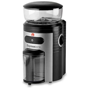Moedor de Café Elétrico 15 Níveis de Moagem até 200g Aço Inoxidável, 150W, 110v, ESPRESSIONE MEC 5198, Preto