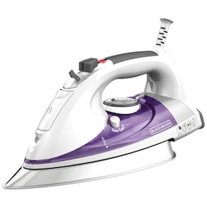 Ferro de Passar a Vapor com Desligamento Automático e Antigotejamento, 1500W, Roxo, 110v, BLACKDECKER IR1350S, Violeta