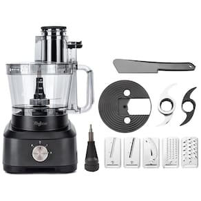 Processador de Alimentos até 14 Xícaras com Lâminas e Acessórios Magiccos, 110V 700W, Preto