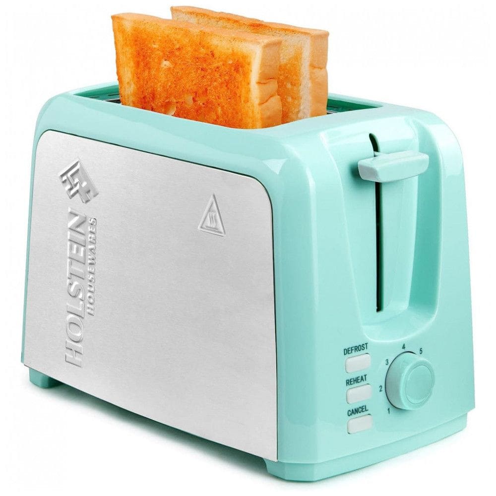 Torradeira Elétrica 2 Fatias com 7 Níveis de Tostagem, 110V, Holstein Housewares, Verde
