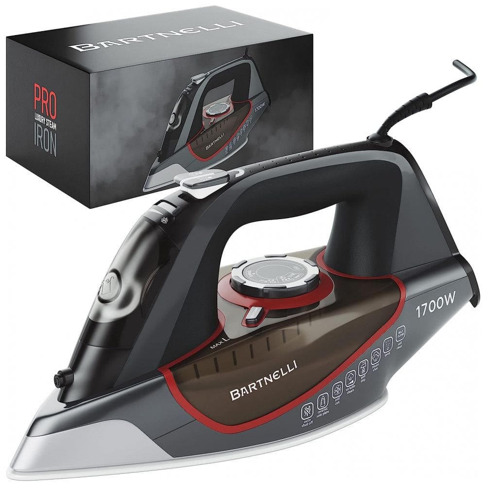 Ferro de Passar a Vapor com Desligamento Automático, 1700W 110V, Bartnelli BPI8020RD, Preto