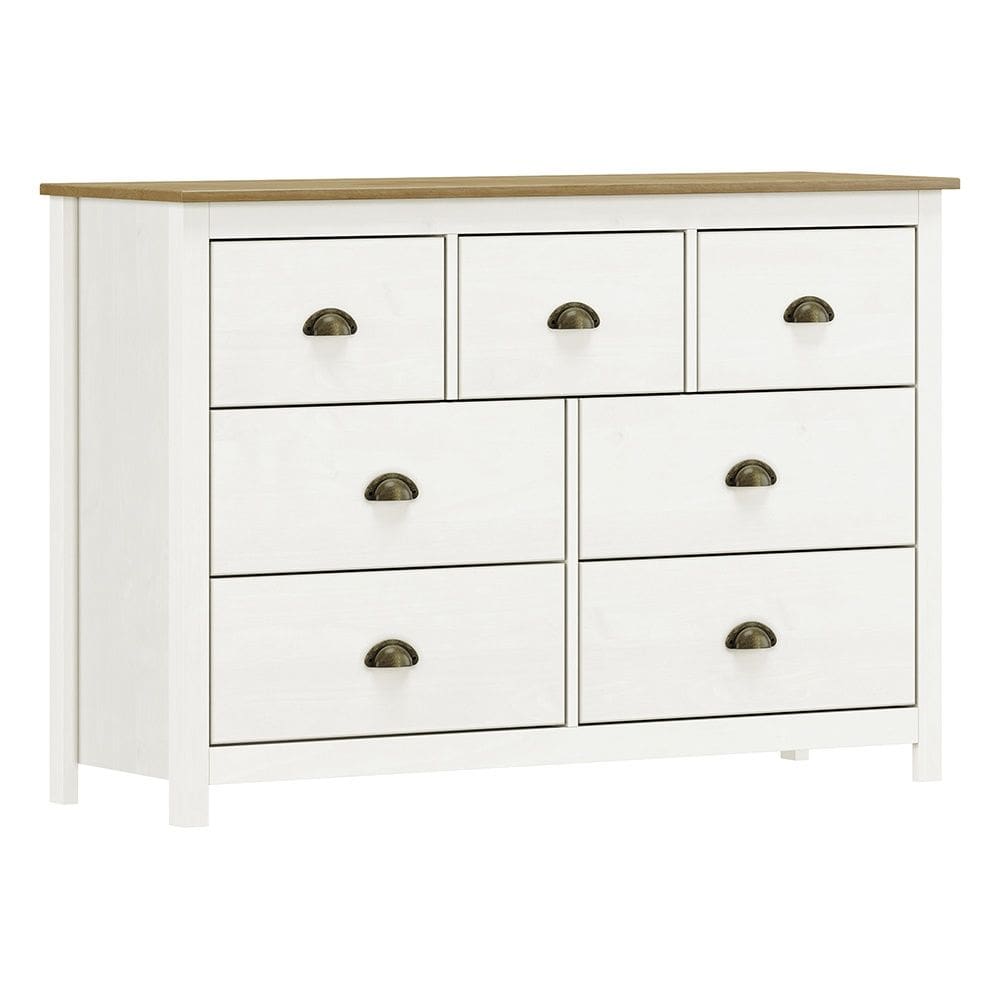 Cômoda 7 Gavetas Topázio 9174BF Branco Freijó Finestra
