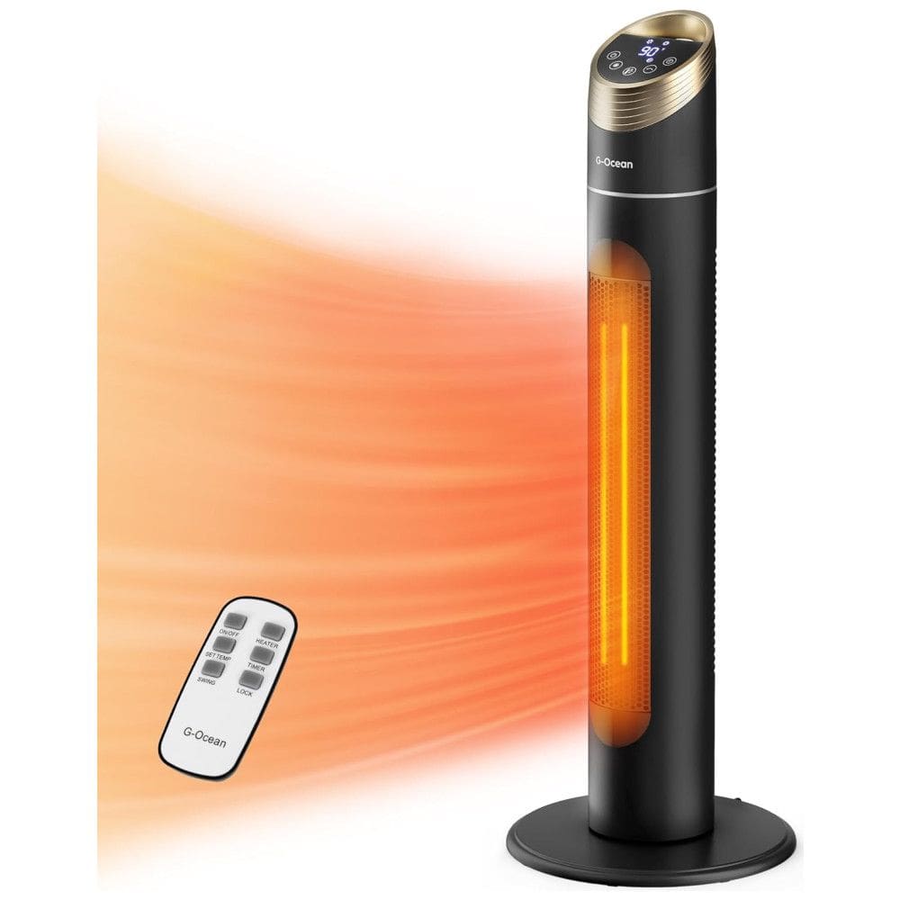 Aquecedor Elétrico para Salas Grandes com Aquecimento Silencioso, Controle Remoto e Proteção Contra Superaquecimento, 110V 1500W, G Ocean,