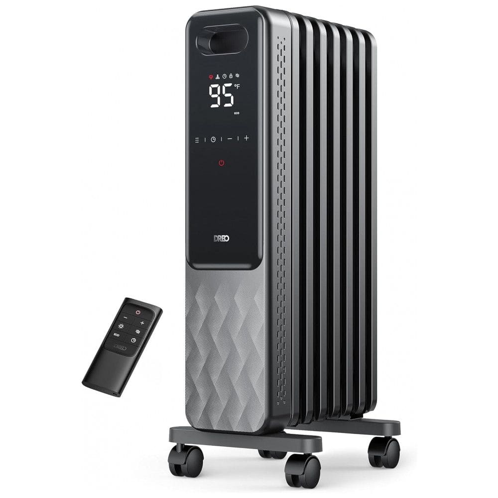 Aquecedor Elétrico para Salas Grandes com Controle Remoto, Trava para Crianças, 4 Modos e Proteção Contra Superaquecimento, 110V 1500W,