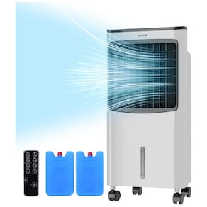 Climatizador de Ar Toolsempire, 3 Velocidades, Tela LED, Controle Remoto, Branco 110V