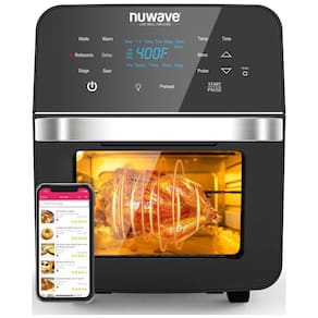 Fritadeira Elétrica Airfryer 14,6L com Espeto Rotisserie, Controle de Temperatura, Termômetro Inteligente e Janela para Visualização, 110V