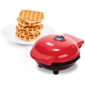 Máquina de Waffle Mini, 1 Fatia, 110v, DASH DMW001HR, Vermelho
