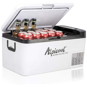 Geladeira e Frigobar para carro K18 para carro 12 v, 18 litros, ALPICOOL, Branco
