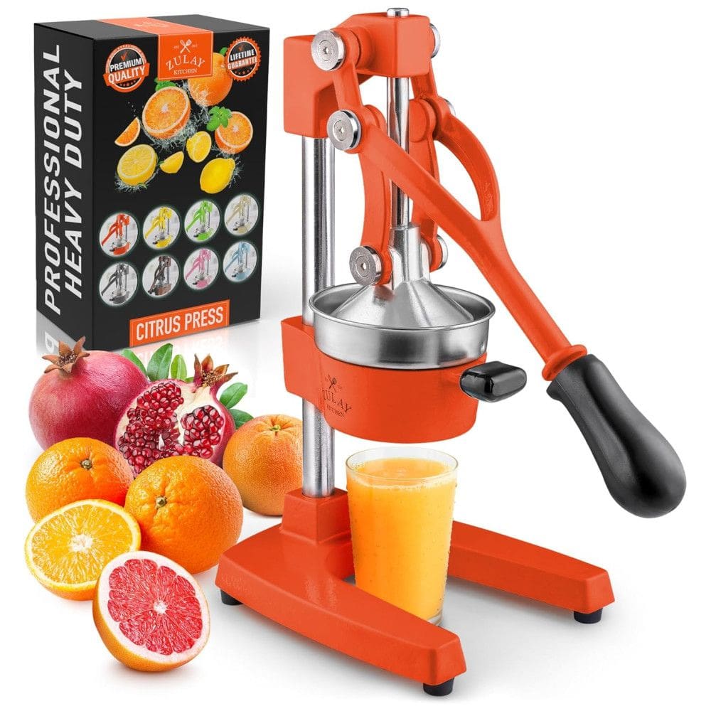 Espremedor Manual Profissional, Aço Inoxidável, ZULAY KITCHEN maker electric vegetable small crush key, Preto