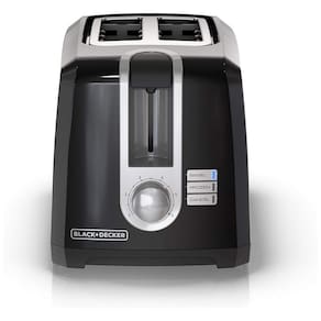 Torradeira de 2 Fatias com Função Bagel, 850W, 110v, BLACKDECKER T2569B, Preto