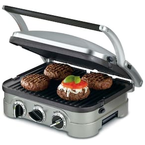 ill, Churrasqueira 5 in 1, Aço Inox, 110v, CUISINART GR 4N, Prateado