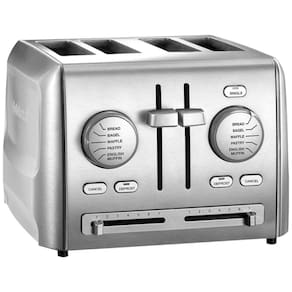 Torradeira, com 4 fatias, 900W, aço inoxidável, 110v, CUISINART CPT 640P1, Prateado