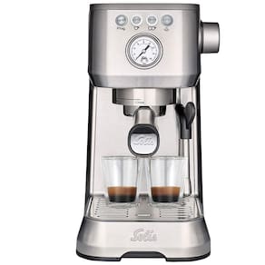 Cafeteira Elétrica Expresso Programável 2L 9Bar, Aço Inoxidável, SOLIS, Prateado