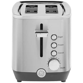 Torradeira 2 Fatias 3 Configurações 7 Níveis, 850W, Aço Inoxidável, 110v, GE G9TMA2SSPSS, Prateado