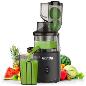Centrifuga de Frutas com Motor Silencioso, Proteção Contra Superaquecimento e Design Compacto, 110V 200W, Aorda, Cinza Fosco