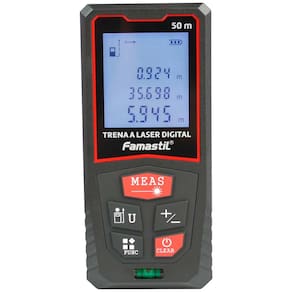Trena Laser Digital 50M Profissional Com Cordão Famastil