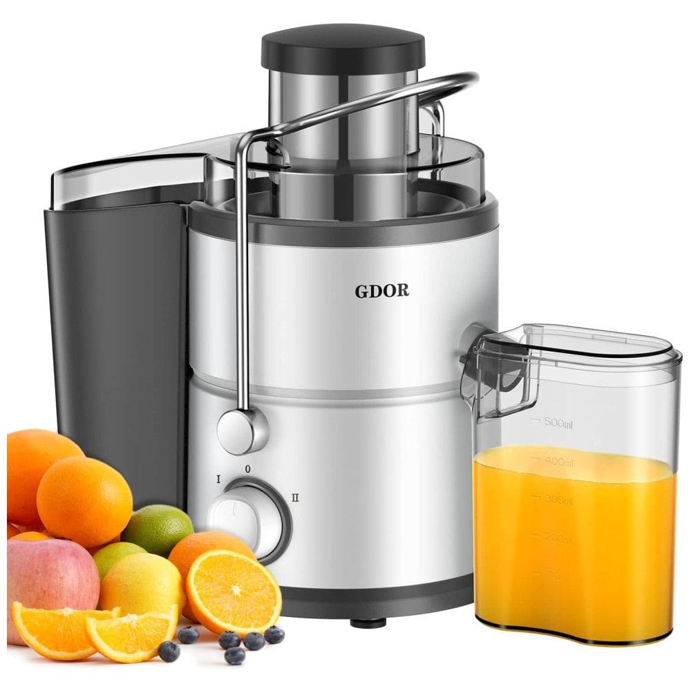 Centrífuga de Frutas com 2 Velocidades, Aço Inox, 800W, 110v, GDOR, Prateado