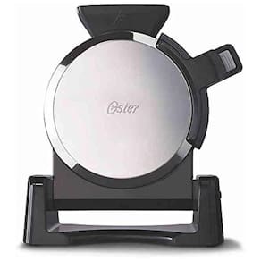 Máquina de Waflle Giratória com Infusão de Titânio, 1080W, 110v, OSTER, Prateado