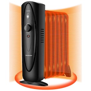 Aquecedor de Cerâmica Elétrico Portátil, 5 Configurações, 700W, 110v, HOMELEADER, Preto