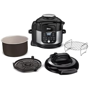 Panela de Pressão Elétrica e Automatica 6 L com 11 Predefinições e Painel de Controle Digital, 1460W 110V, NINJA FD302, Preto