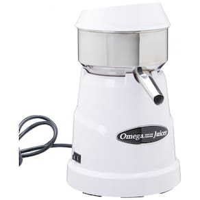 Espremedor Elétrico Profissional de Frutas Omega C10W Multifuncional, 110V 120W, Branco