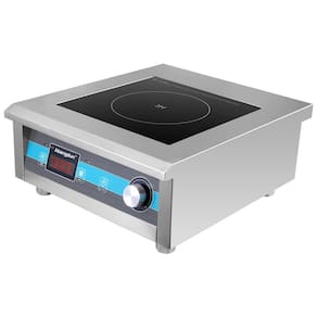 Cooktop de Indução Portátil Ideal para Restaurantes 5000W, Aço Inoxidável, 220v, ABANGDUN E 50KT, Prateado