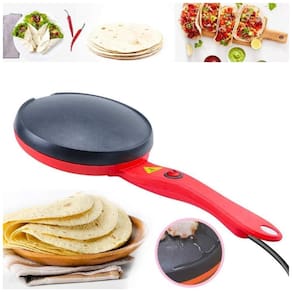 Máquina de Crepe Elétrica antiaderente, 600W, 110v, SNOW KEYCHAIN, Vermelho