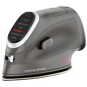 Ferro de Passar a Vapor Mini com Tela de LED e Desligamento Automático, 1000W, 110v, CHI 13120, Cinza