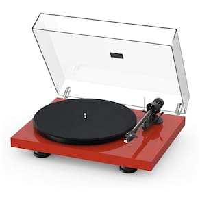 Vitrola Toca Discos Retrô 3 Velocidades com Braço de Fibra de Carbono, 1230037, 110v, PRO JECT AUDIO SYSTEMS PRO1230037, Vermelho