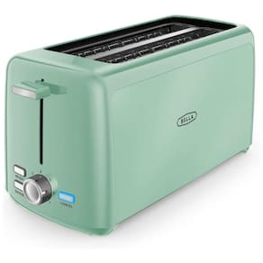 Torradeira Elétrica 4 Fatias com 7 Níveis de Tostagem, 110V 1400W, BELLA, Verde