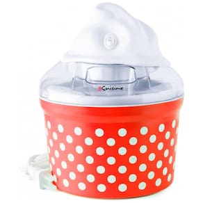 Máquina de Sorvete Manual Capacidade 1,5L, 110V 15W, Euro Cuisine, Vermelha