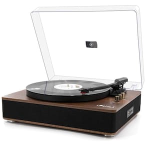 Toca Discos Retro com 3 Velocidades e Alto Falantes Estéreo, LPNo1, Marrom