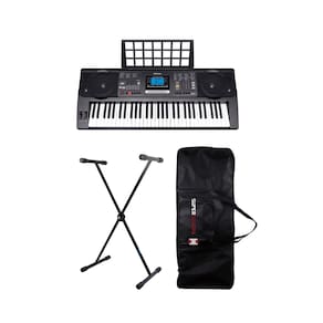 Teclado Musical Waldman CTT-800 Preto + Capa + Suporte em X