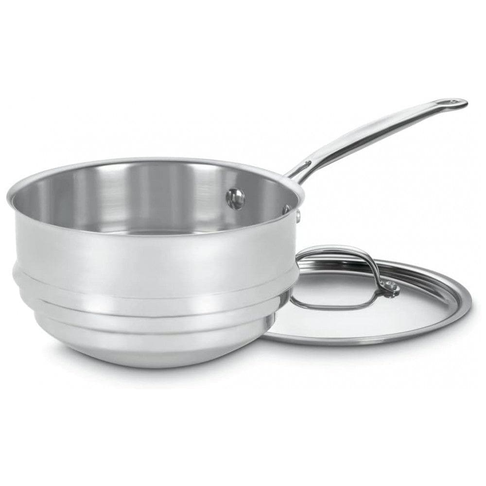 Panela para Molhos e Cobertura a Banho Maria 4 Litros, Aço Inoxidável, Cuisinart 7111 20 Chefs Classic