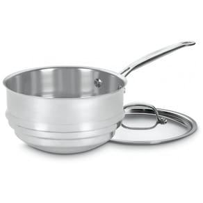 Panela para Molhos e Cobertura a Banho Maria 4 Litros, Aço Inoxidável, Cuisinart 7111 20 Chefs Classic