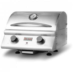 Grill Elétrico Portátil com Temporizador e Temperatura Ajustável, 110V 1500W, Blaze, Prata