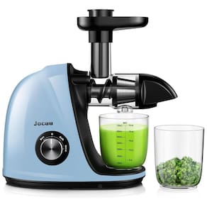 Espremedor de Frutas Fácil de Limpar com Pincel e Livro de Receitas, Jocuu, Azul Claro