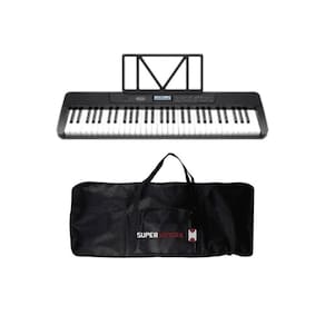 Teclado Musical Waldman WTS-300 Preto + Capa Teclado