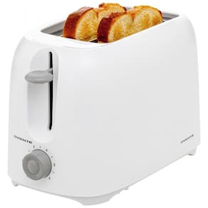 Torradeira Elétrica 2 Fatias com 6 Níveis de Tostagem e Bandeja de Migalhas Removível, 110V 700W, OVENTE TP2210WGY, Branca