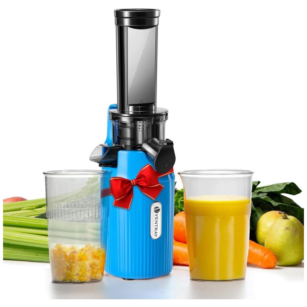 Centrifuga de Frutas com Baixa Velocidade de 60 RPM e Fácil de Limpar, 110V 100W, Ventray, Azul